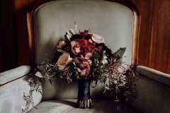 Bouquet on chair 